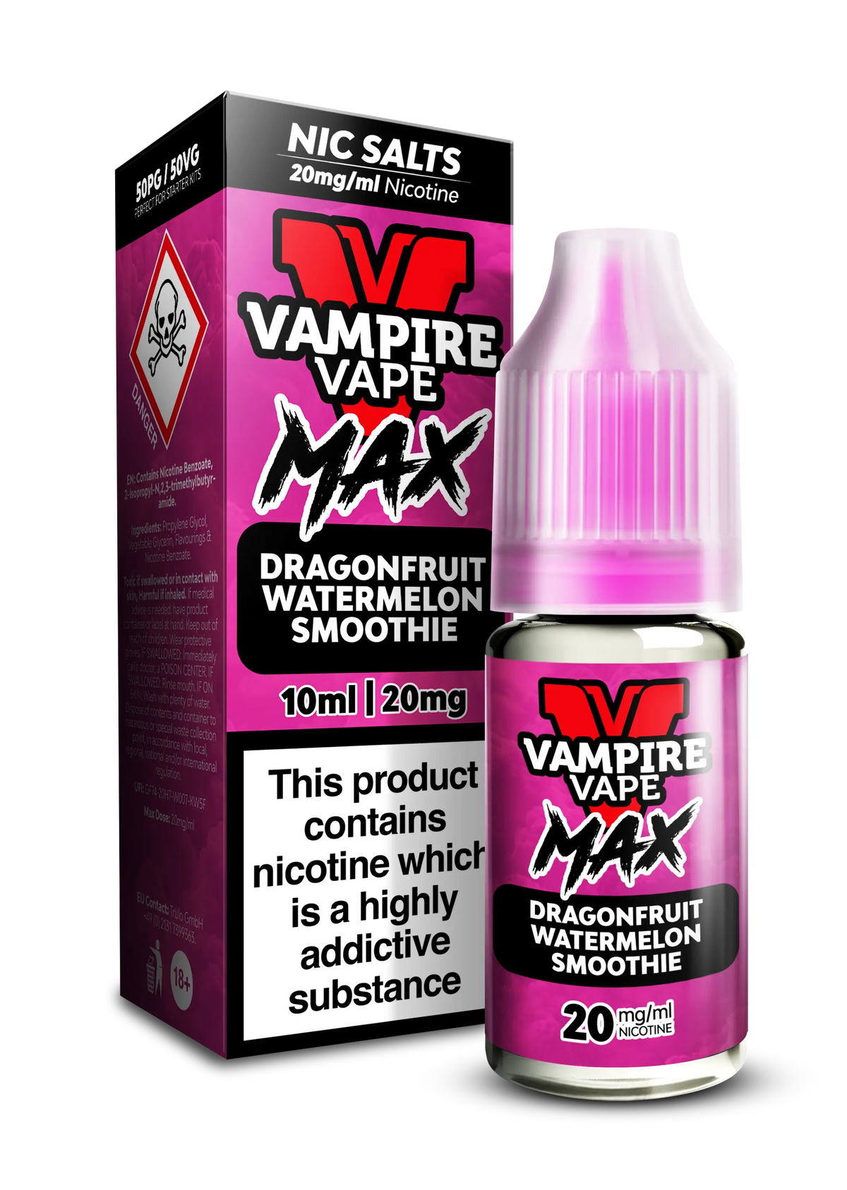 Dragonfruit Watermelon Smoothie By Vampire Vape Max  Nic Salt Vampire Vape