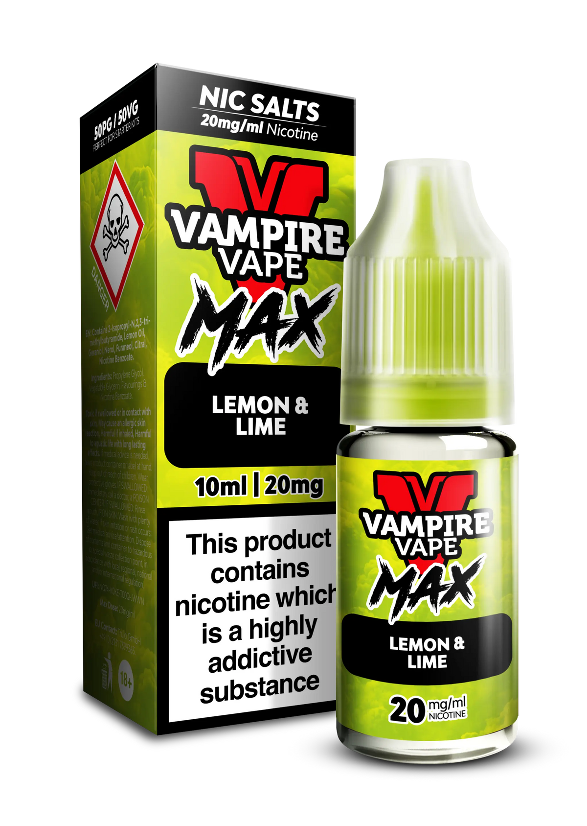 Lemon Lime By Vampire Vape Max  Nic Salt Vampire Vape