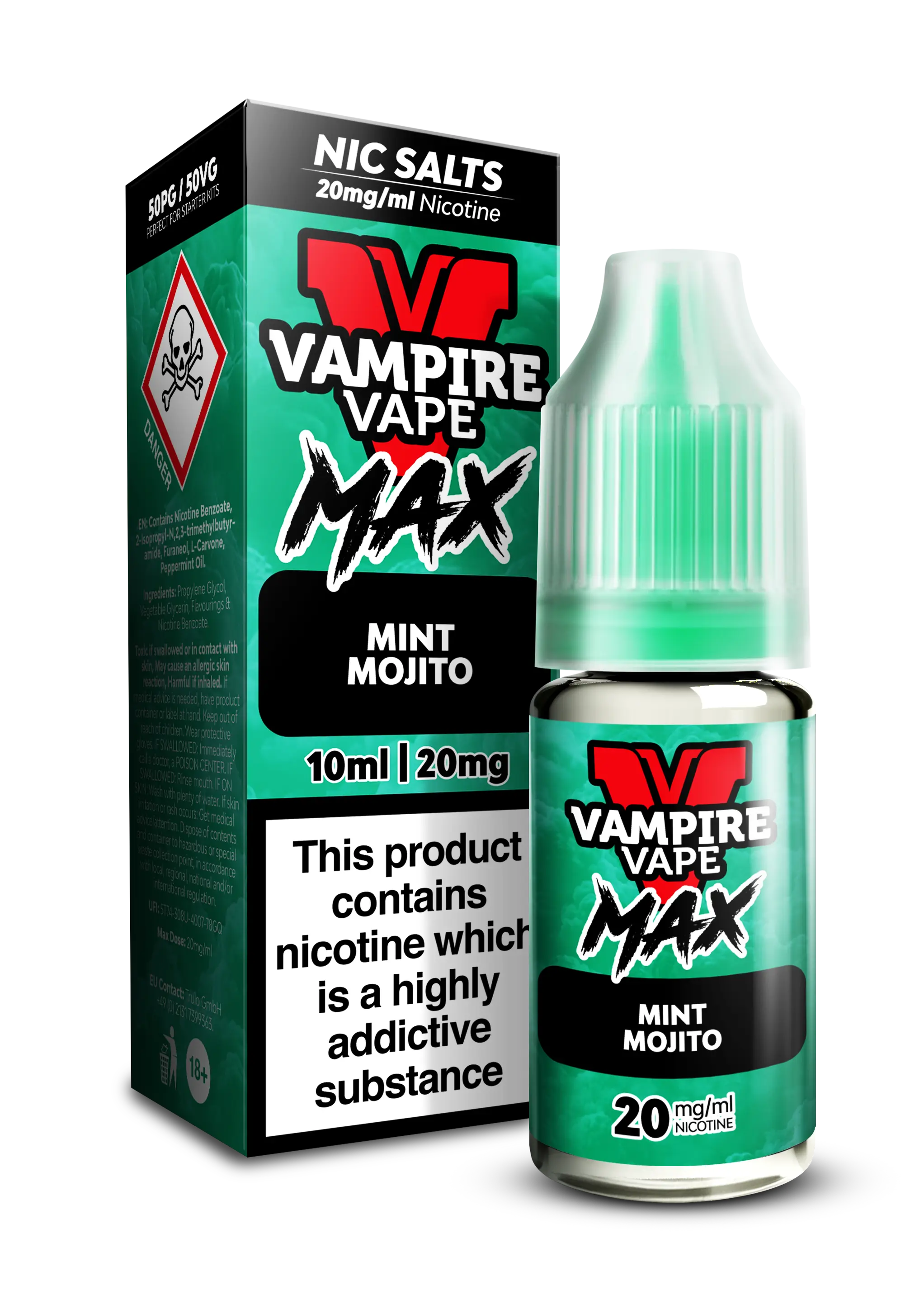 Mint Mojito By Vampire Vape Max Nic Salt Vampire Vape