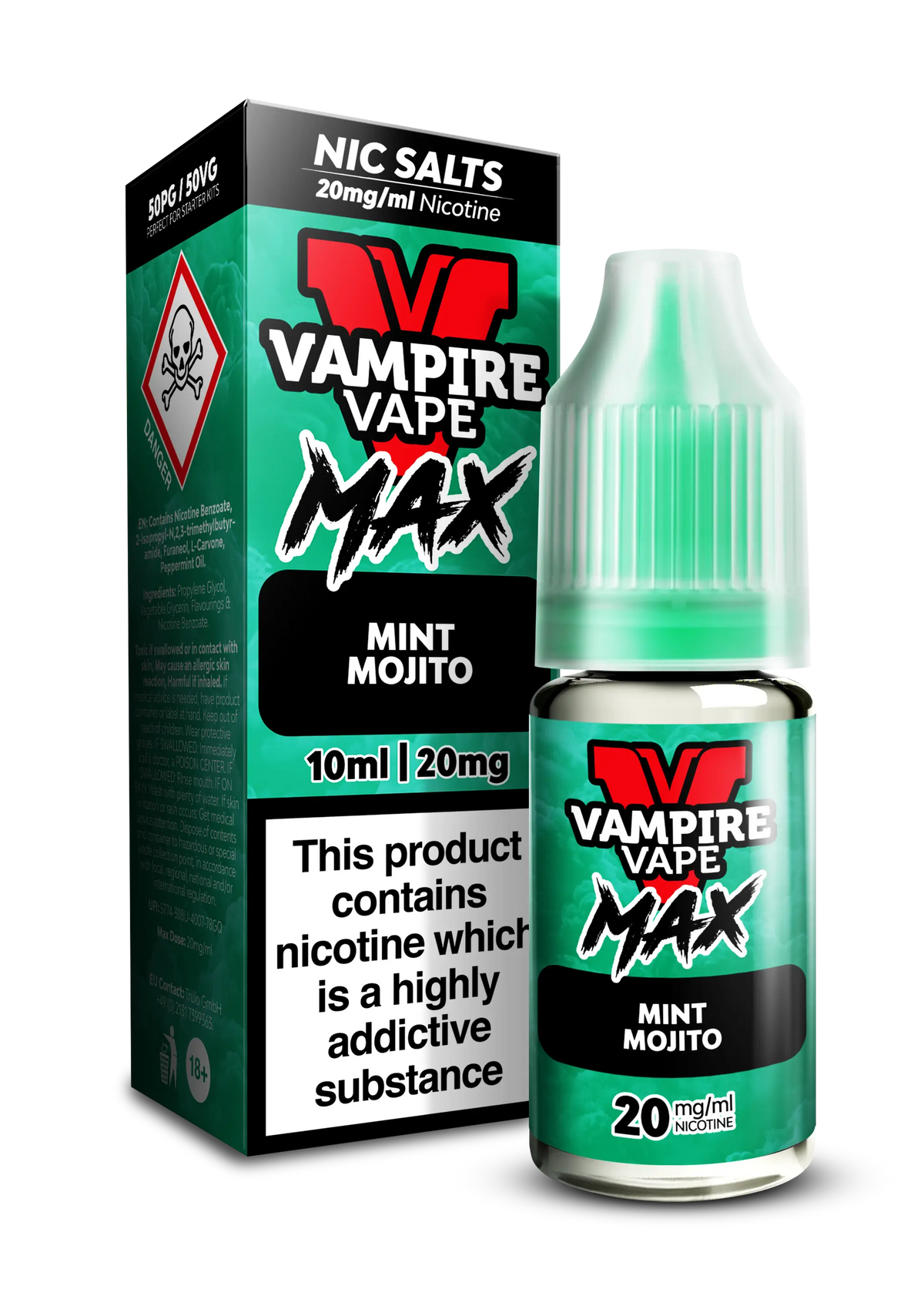 Mint Mojito By Vampire Vape Max Nic Salt Vampire Vape