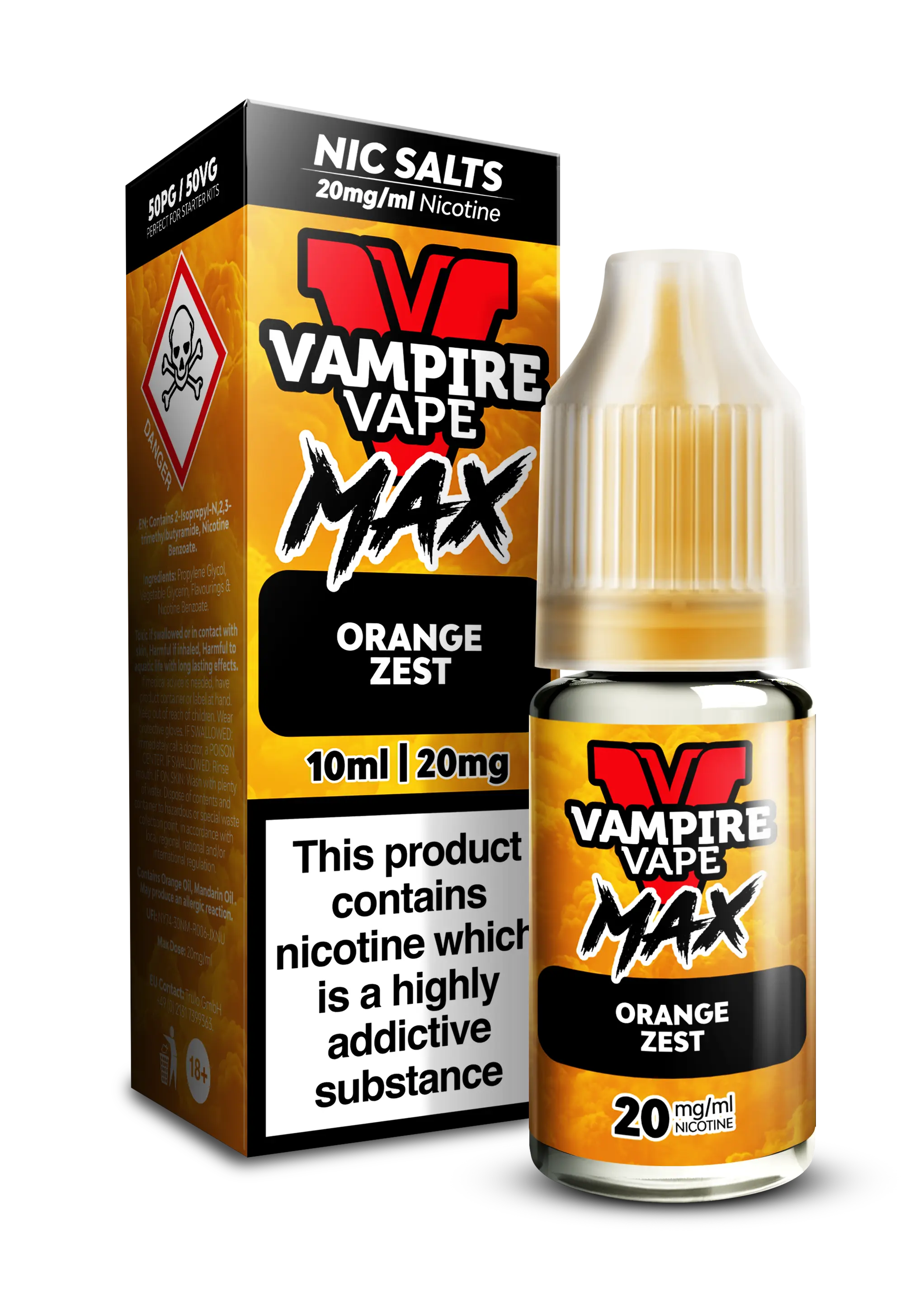 Orange Zest By Vampire Vape Max Nic Salt Vampire Vape
