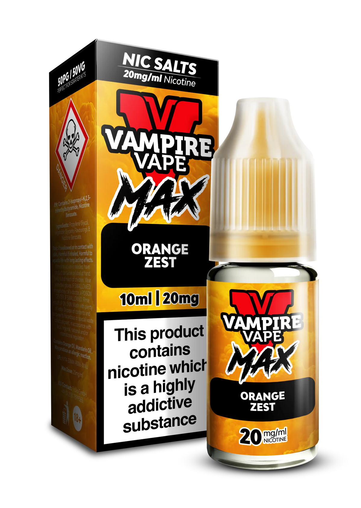 Orange Zest By Vampire Vape Max Nic Salt Vampire Vape