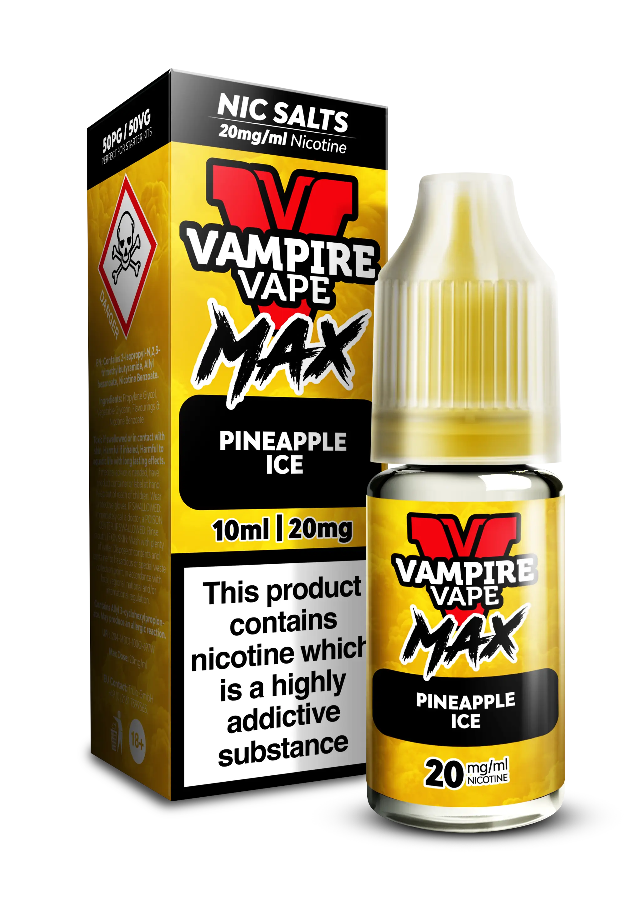 Pineapple Ice By  Vampire Vape Max Nic Salt Vampire Vape