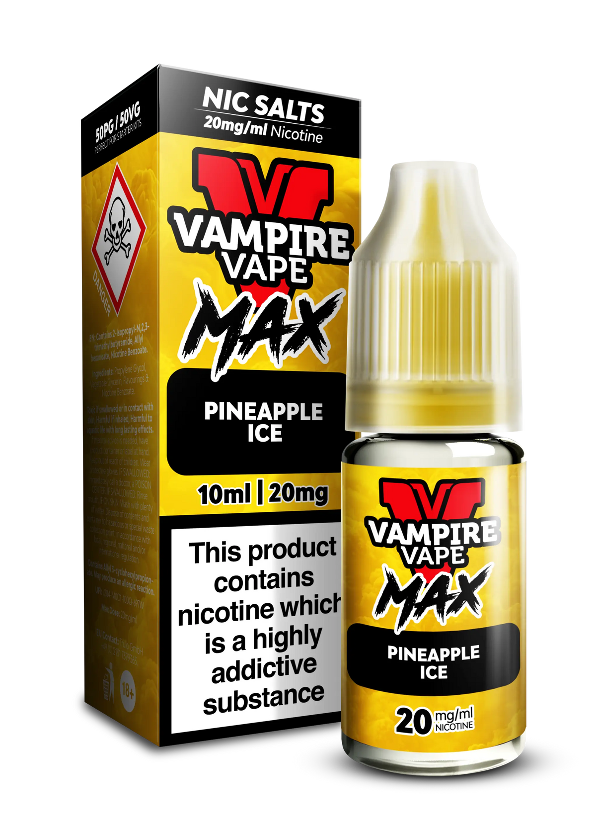 Pineapple Ice By  Vampire Vape Max Nic Salt Vampire Vape