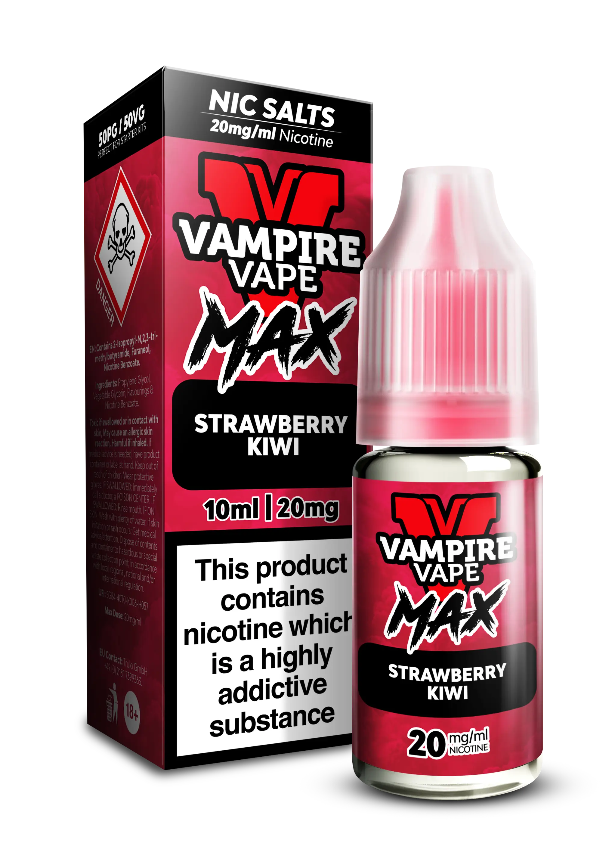 Strawberry Kiwi By Vampire Vape Max  Nic Salt - Choppa Vapes