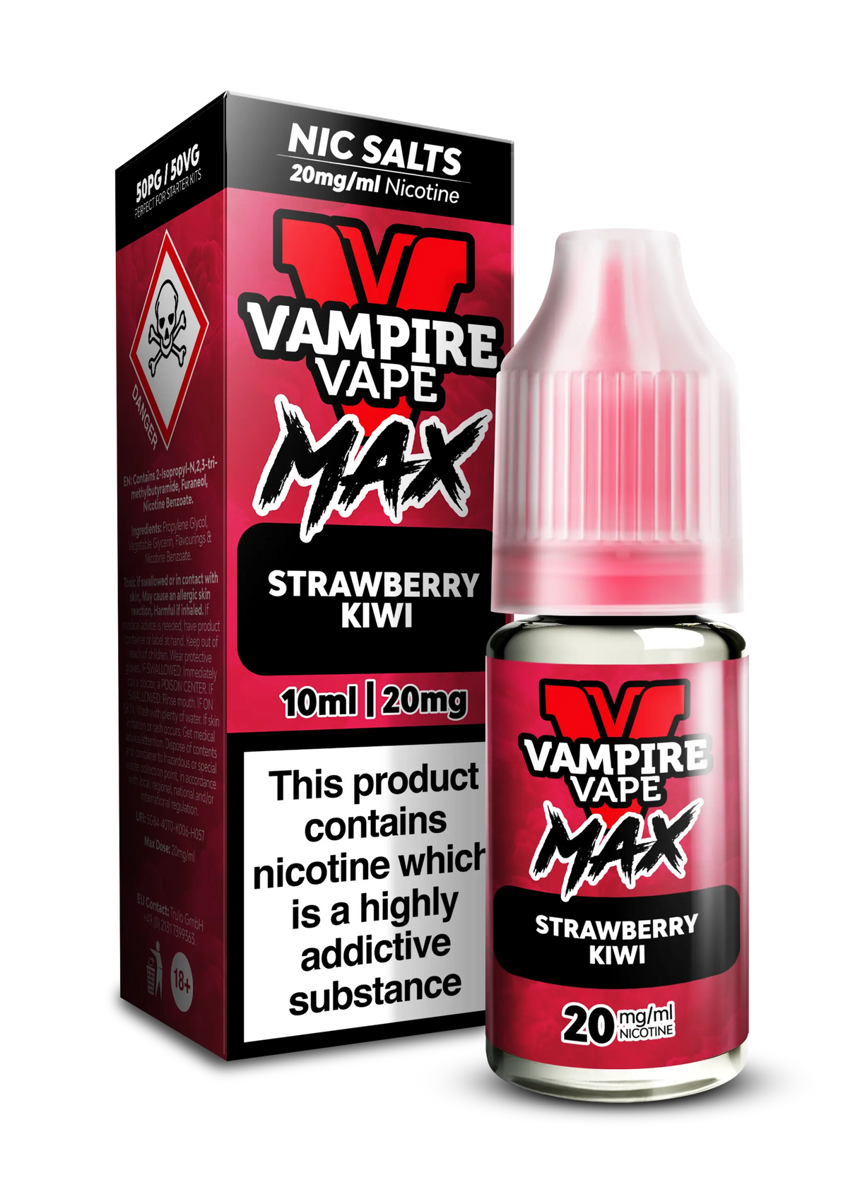 Strawberry Kiwi By Vampire Vape Max  Nic Salt - Choppa Vapes