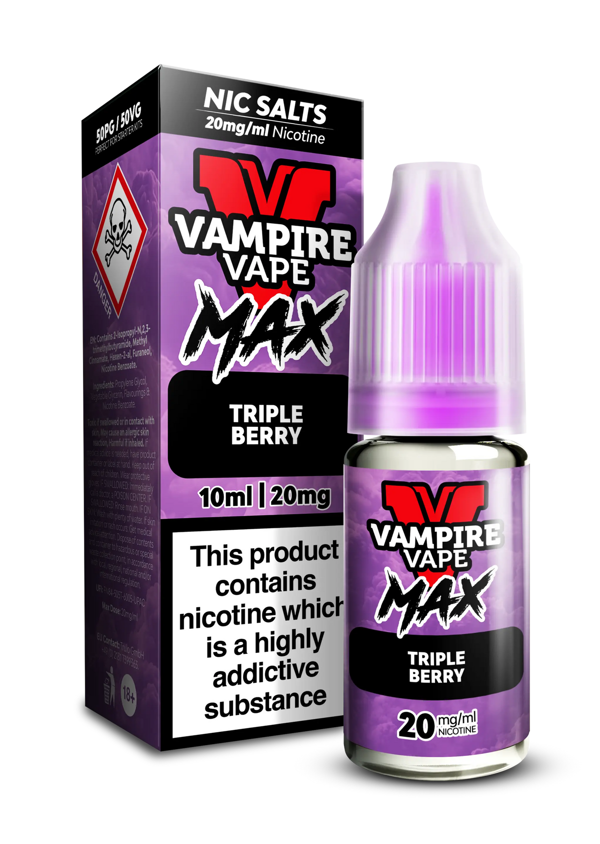 Triple Berry By Vampire Vape Max  Nic Salt - Choppa Vapes