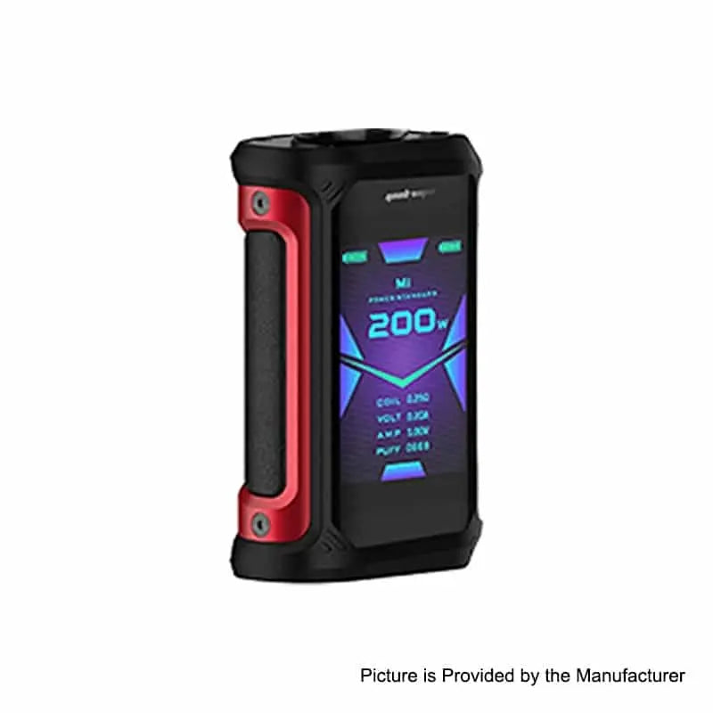 authentic geekvape aegis x 200w tc vw variable wattage mod red black 5200w 2 x 18650