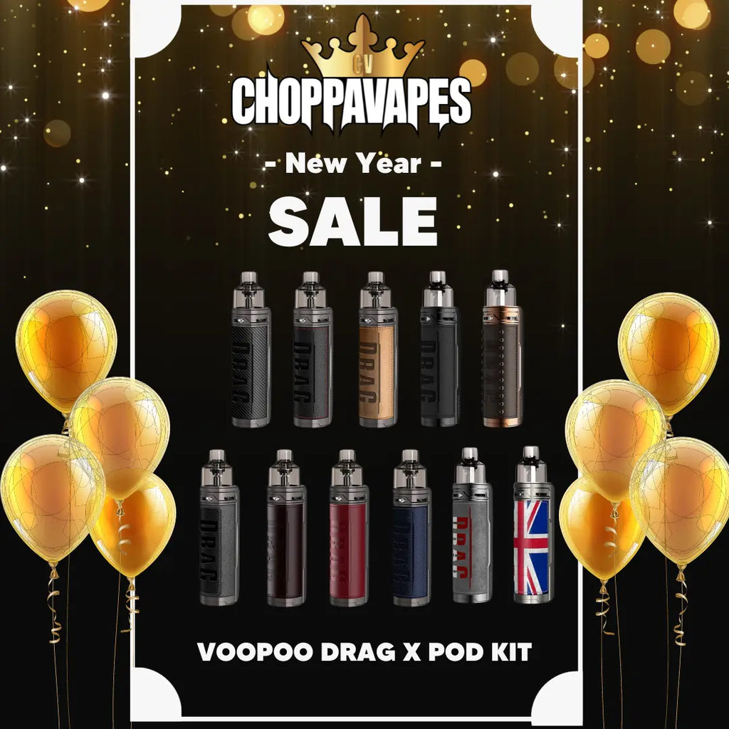 VOOPOO DRAG X-Pod Kit - External 18650 80W - UK VooPoo  Choppa Vapes