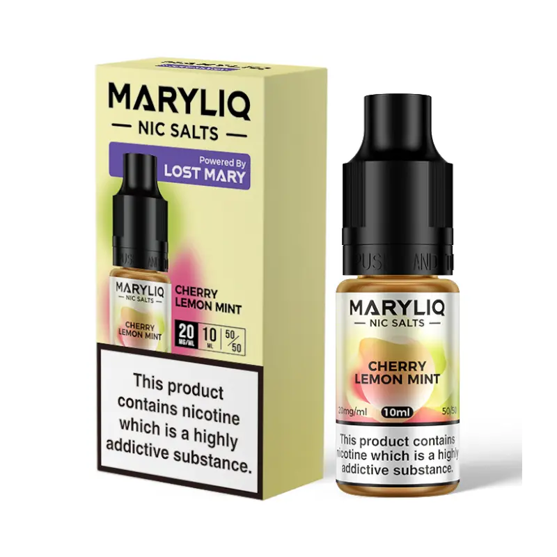 MaryLiq Nic Salts Flavour Cherry Lemon Mint