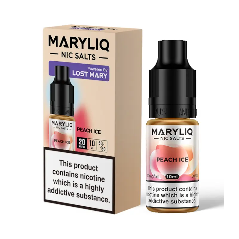 MaryLiq Nic Salts Flavour Peach Ice